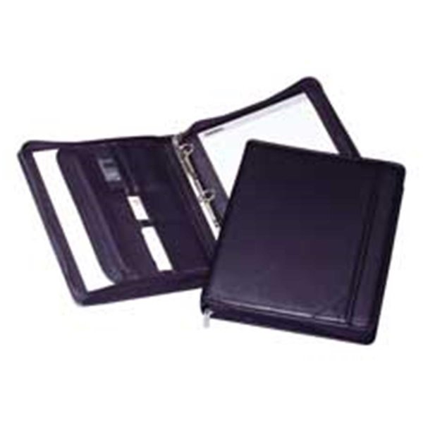 Workstation Zipper Binder- Letter- 2 Exterior Pockets- Expandable Pocket- BK WO861535